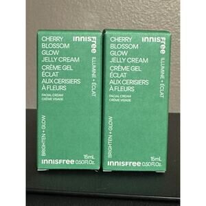 Innisfree Cherry jelly Cream Set Travel MINI New Bright Glow 15mL